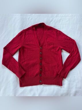 Vintage Red Rabbit Hair Cardigan